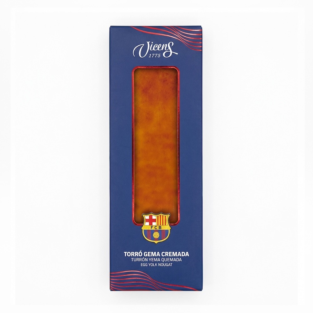 Turrón de Yema Quemada en estuche © FC Barcelona 80g