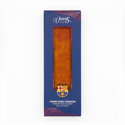 Turrón de Yema Quemada en estuche © FC Barcelona 80g