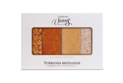 Caja de 4 Turrones Artesanos 80g Nº1