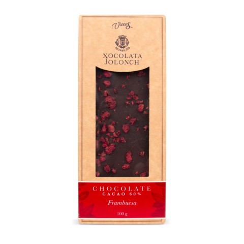 Chocolat amer avec framboises Jolonch 100 gr