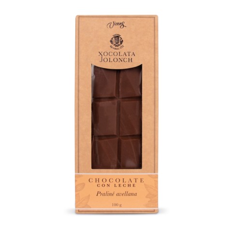 Xocolata amb Llet i Praline d'Avellana Jolonch 100g