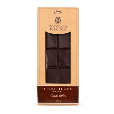 Chocolate Negro con Cacao 60% Jolonch 100g