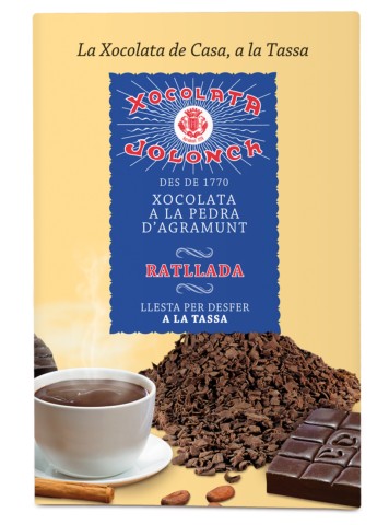 Caja de Chocolate a la Piedra Rallado Jolonch 35% cacao 300g