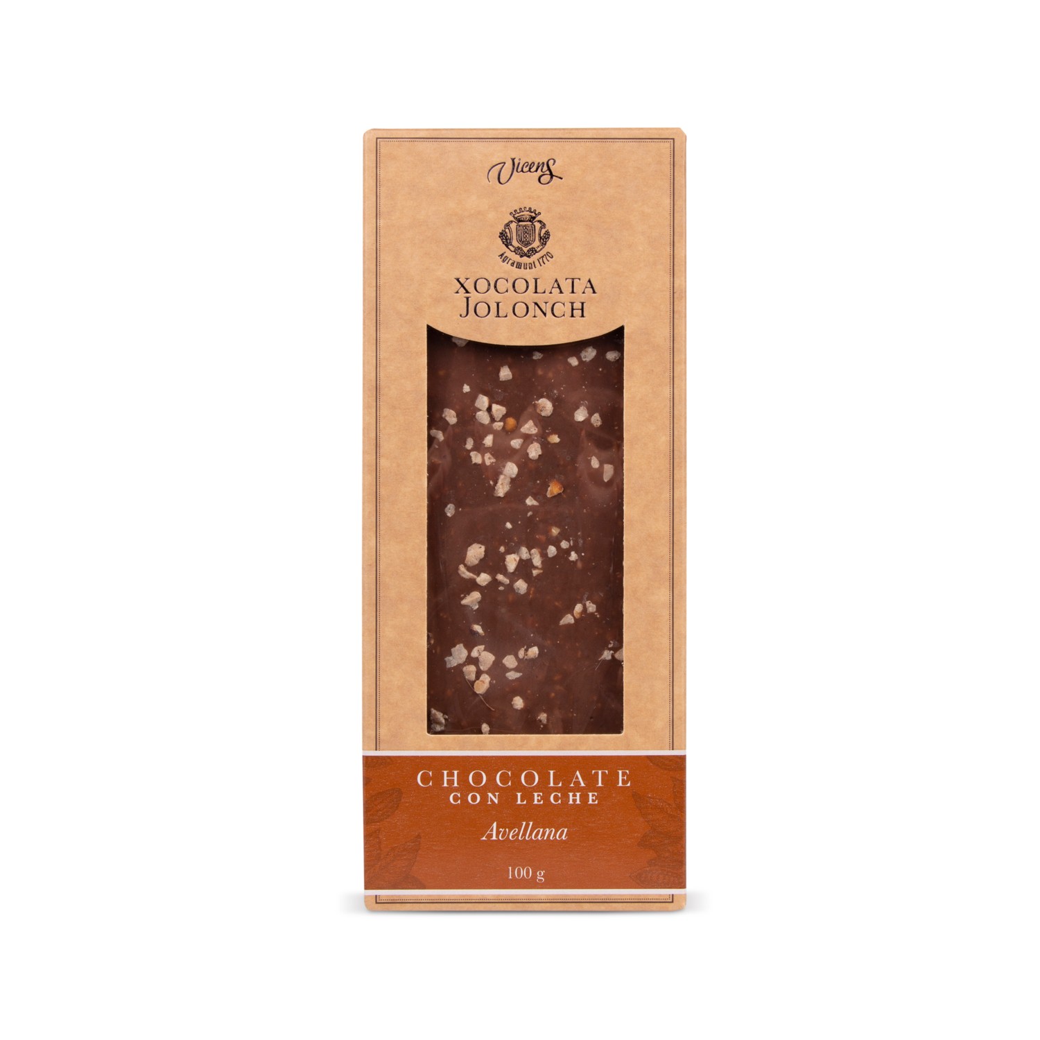 Chocolat au Lait et Noisettes Jolonch 100g