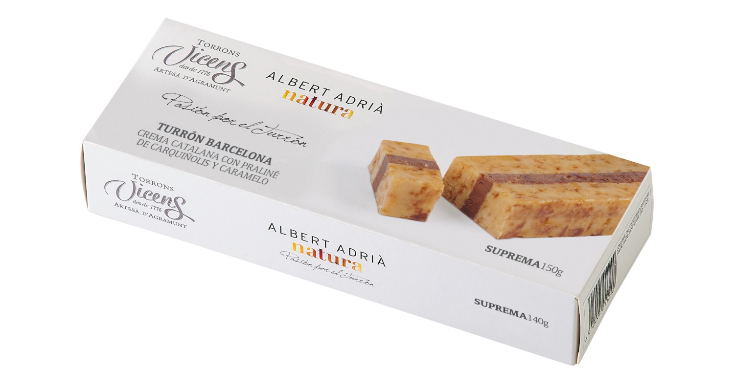 Turrón Barcelona Albert Adrià 150g en Estuche