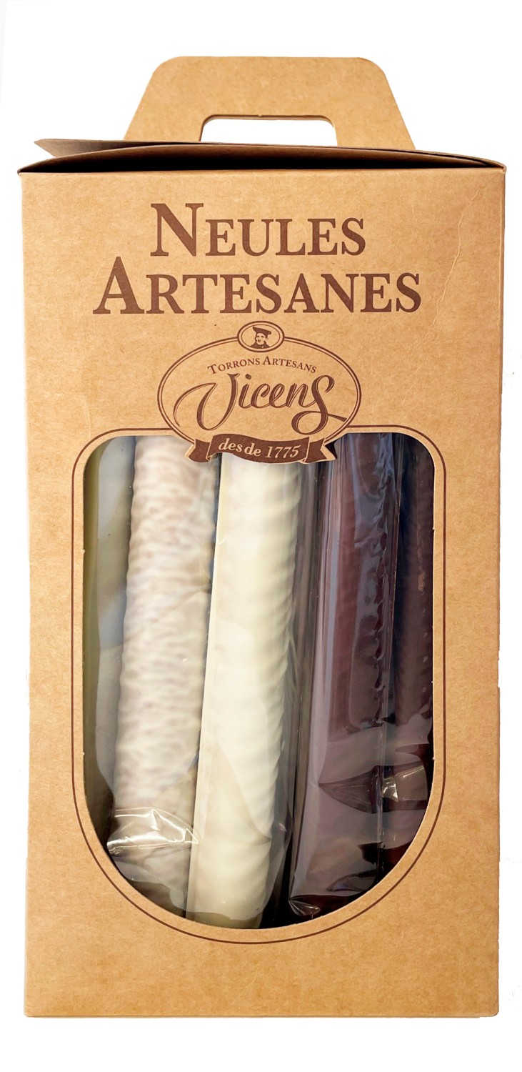 Estuche de Neulas con Chocolate y Chocolate Blanco 240g