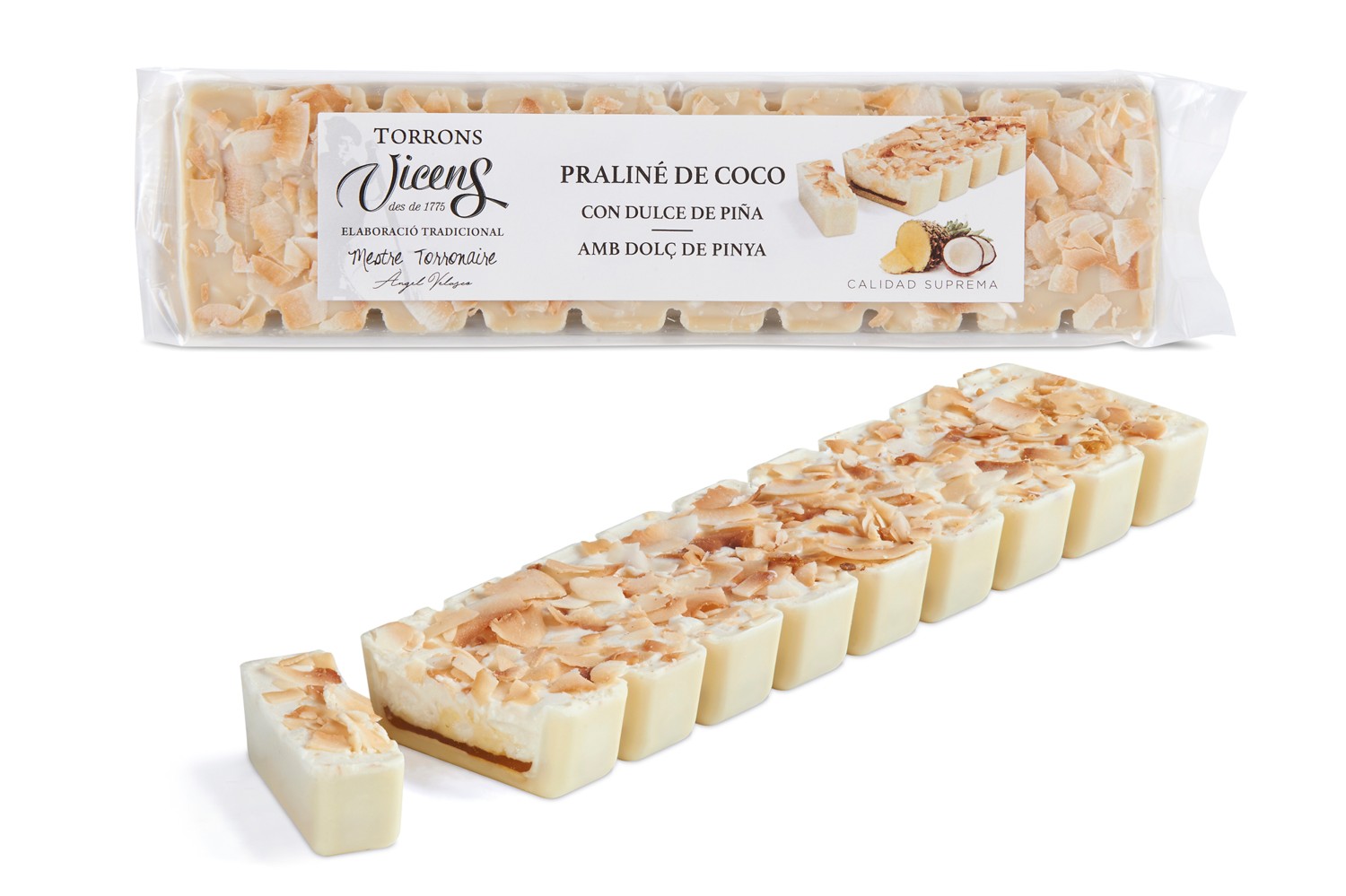 Nougat Praliné Coco et Bonbons Ananas 300g