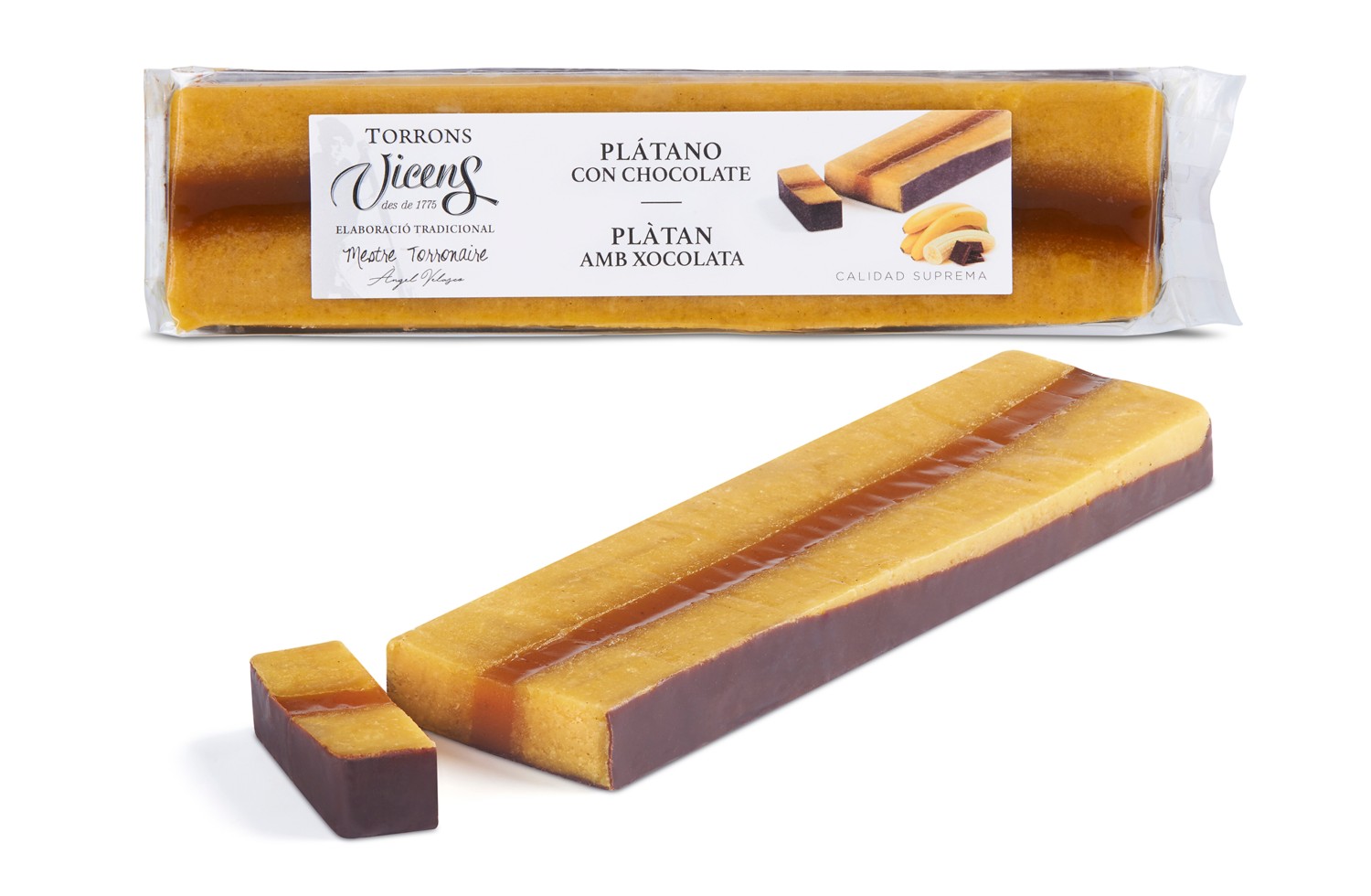 Nougat à la banane et au chocolat 300g