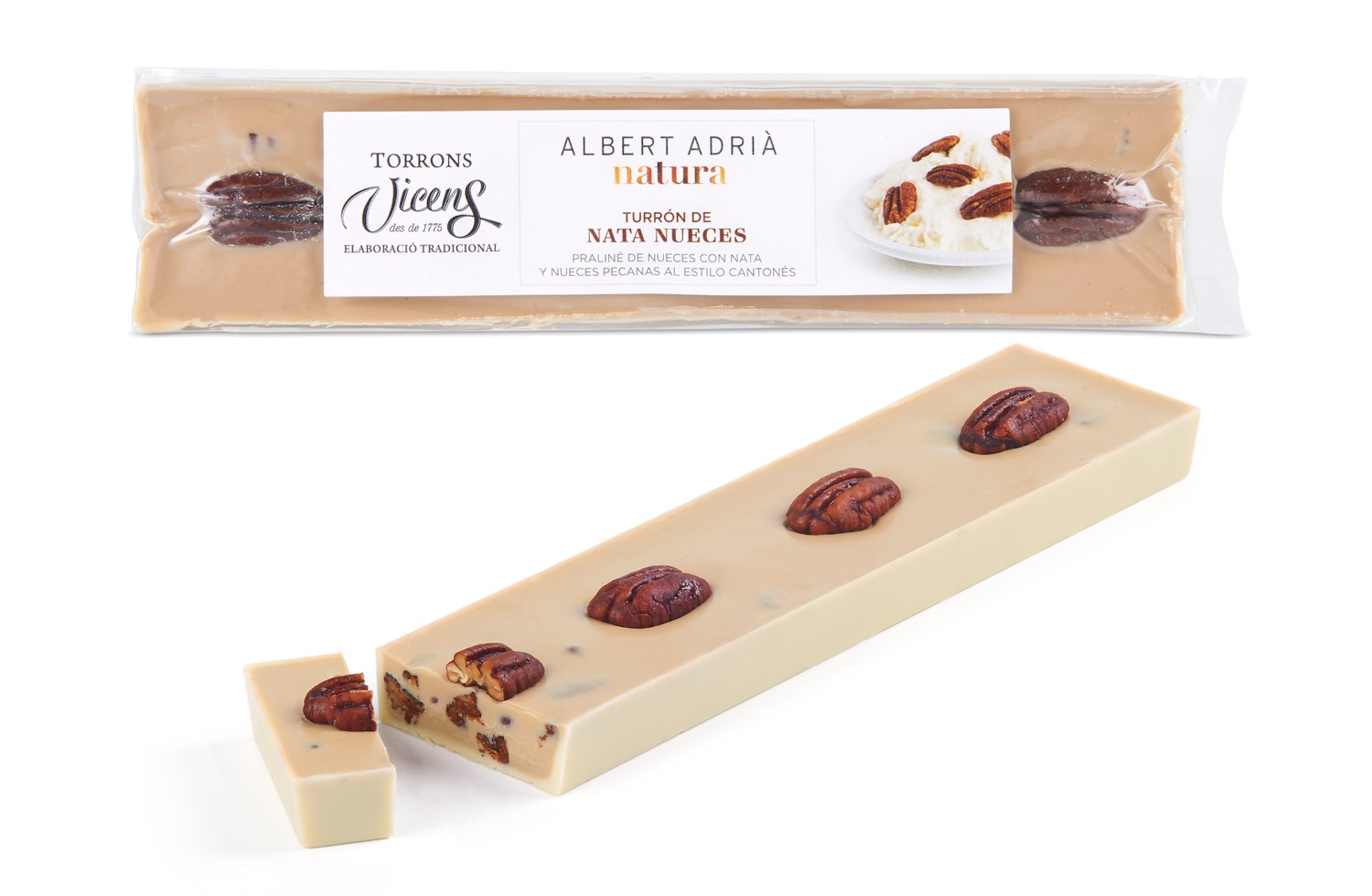 Turrón de Nata con Nueces Pecanas Cantonesas Albert Adrià 300g