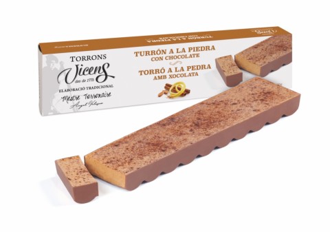 Turrón a la Piedra con Chocolate Excellence 300g
