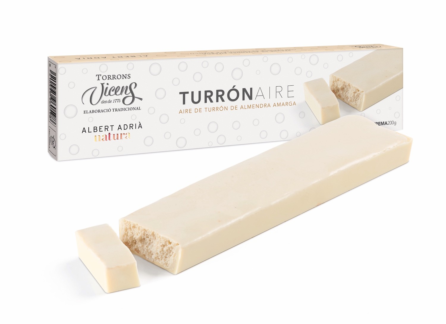 Turrón Aire de Almendra Amarga Albert Adria 200g