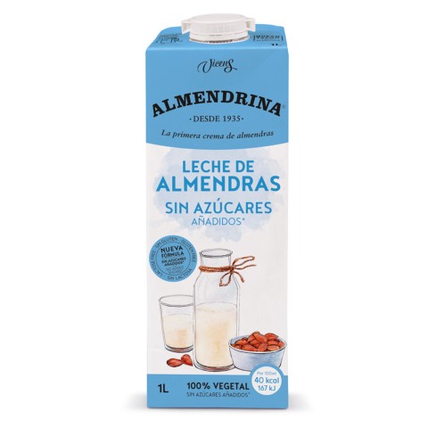 Llet d'Ametlles Almendrina sense sucres afegits 1L