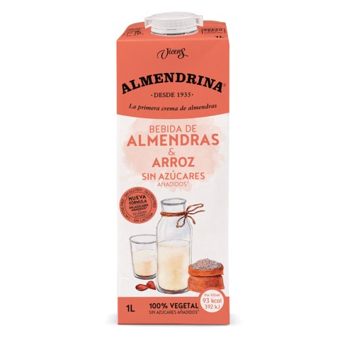 Bebida de Almendras y Arroz Almendrina sin azúcares añadidos 1L