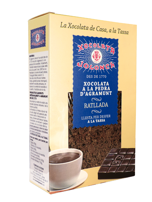 Caja de Chocolate a la Piedra Rallado Jolonch 35% cacao 750g