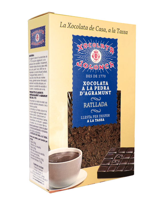 Caixa de Xocolata a la Pedra Ratllada Jolonch 35% cacau 750g