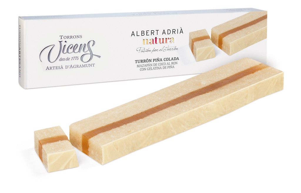 Turrón de Piña colada Adrià Natura 300g - Torrons Vicens