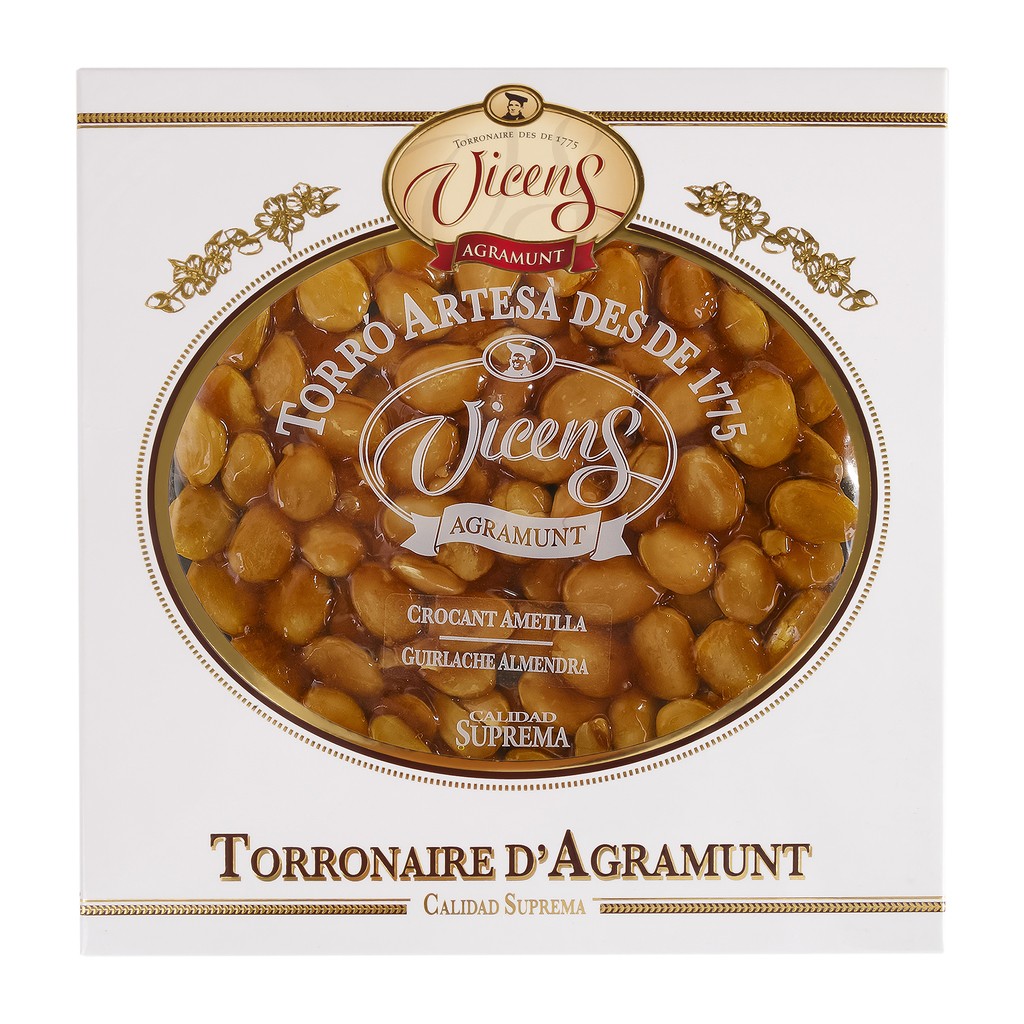 Marcona Almond Guirlache Round Cake Nougat 200g Gourmet