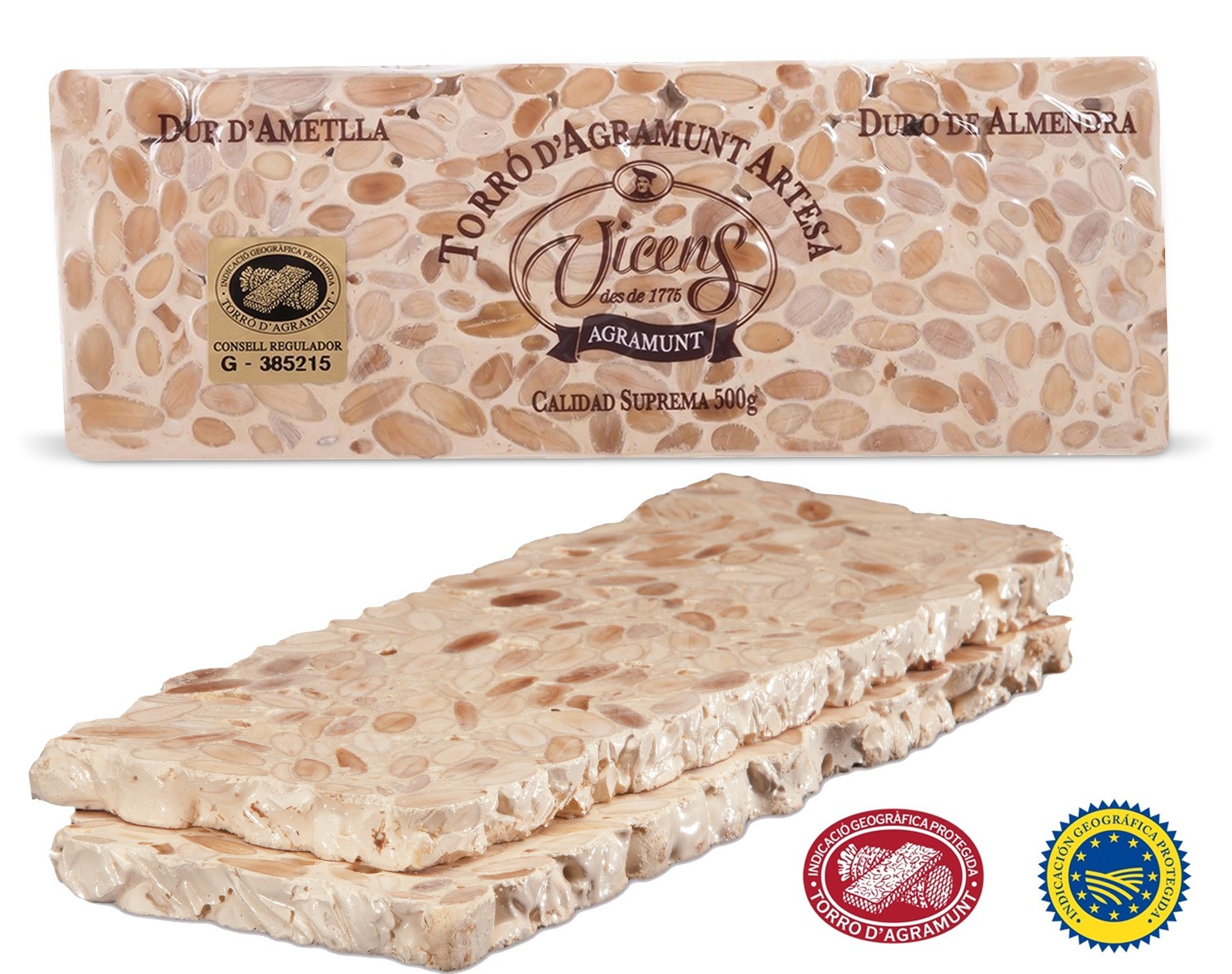 Turrón Duro de Almendra 500g