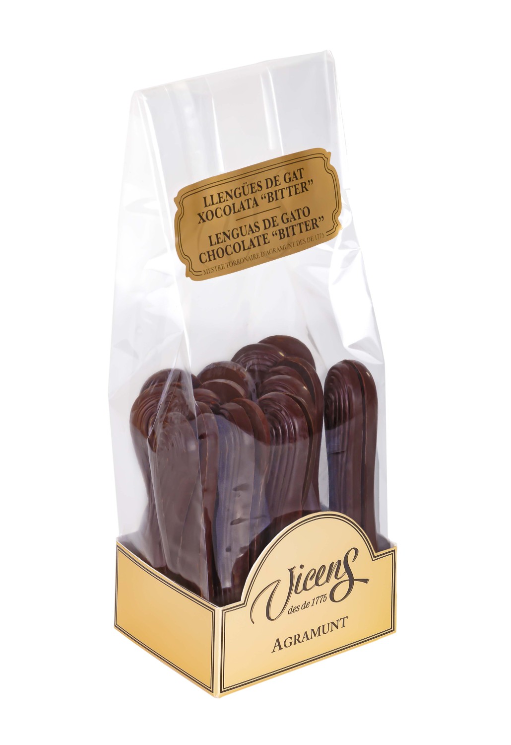 Cat Tongues Dark Chocolate Bag 120g - Torrons Vicens