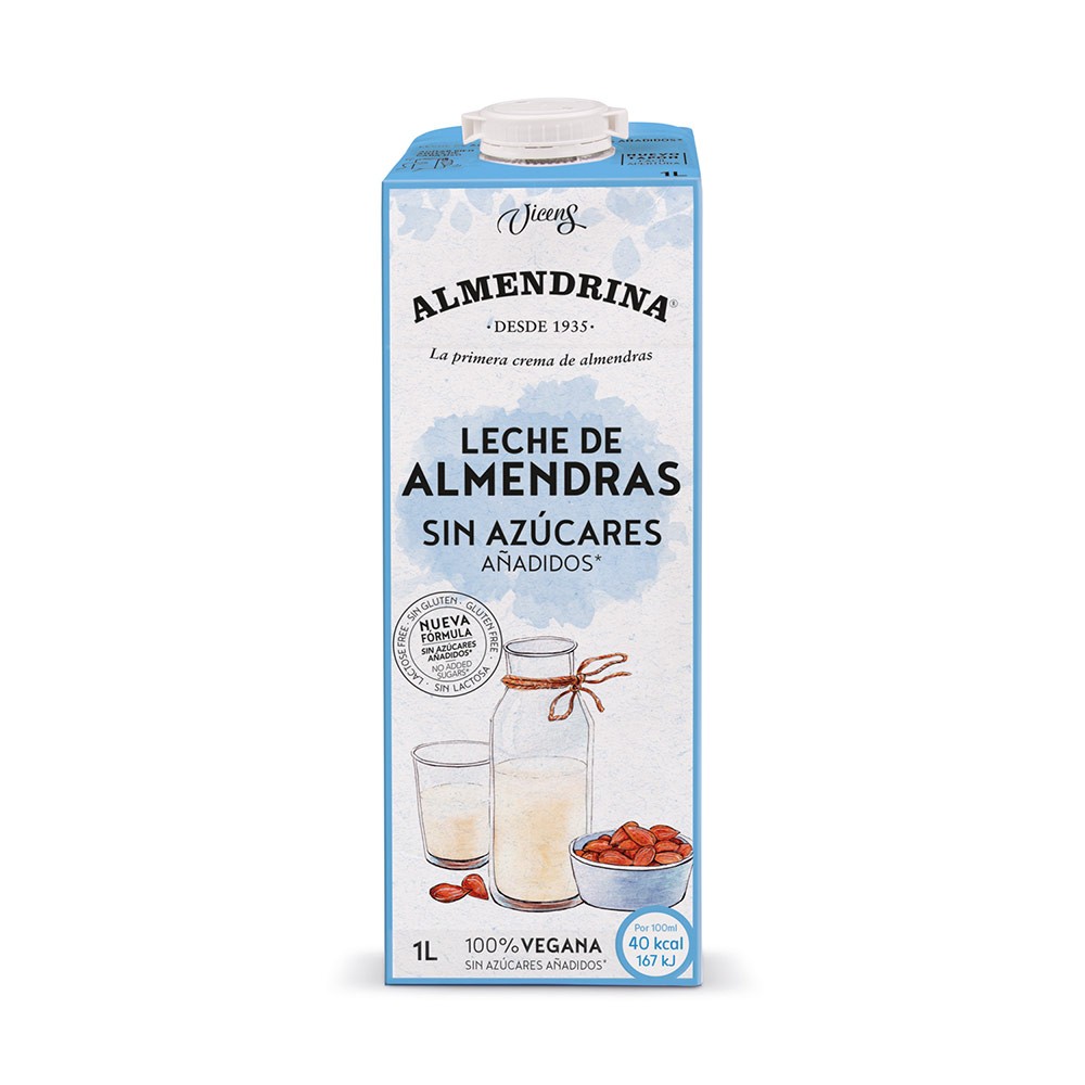 Leche de Almendras Almendrina sin azúcares añadidos 1L