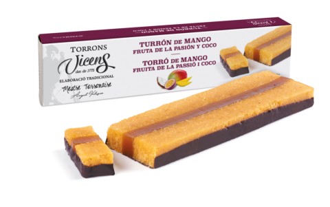 Mango, Passion Fruit and Coconut Nougat in Case 300g