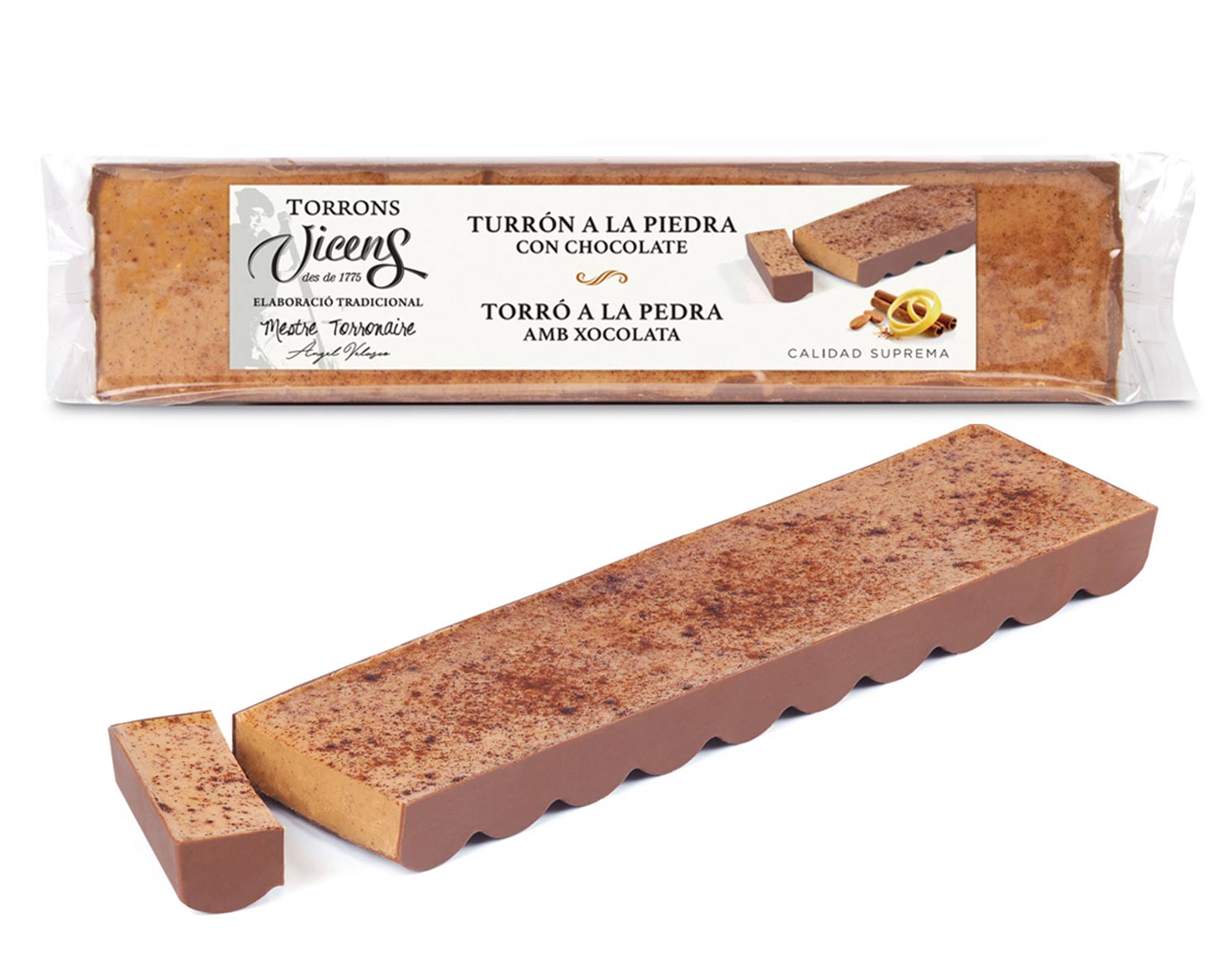 Nougat à la pierre au chocolat 300g