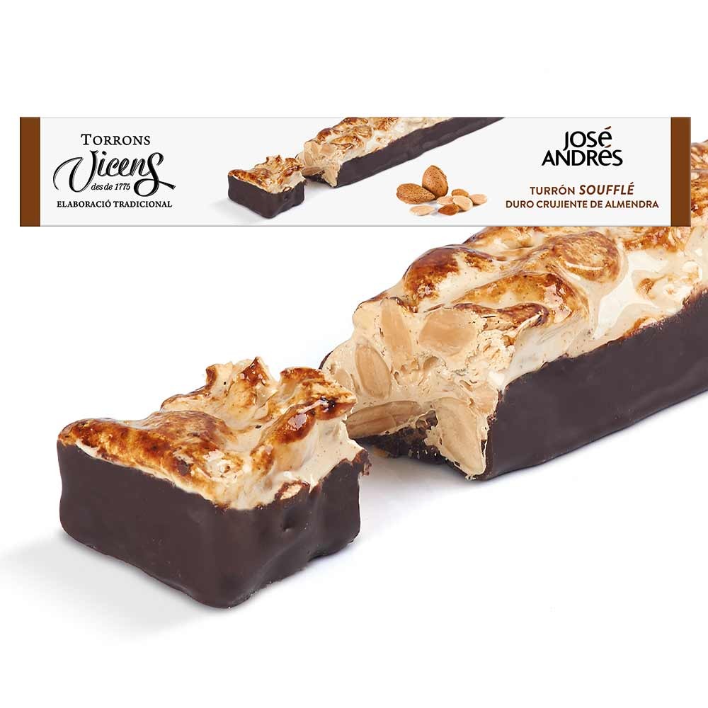 Turrón Soufflé Duro Crujiente de Almendra by José Andrés 150g